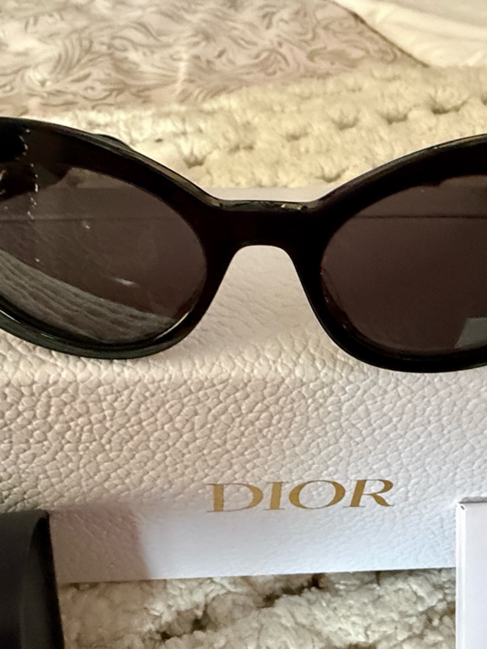 Dior Black Round women’s Sunglasses with Dior Case - Picture 6 of 10